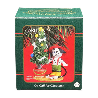 2001 On Call for Christmas Carlton Cards Ornaments (Firefighter) CXOR-183C