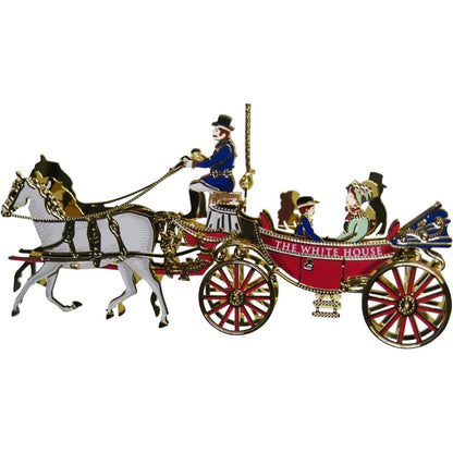 2001 Ornament Honors Johnson Family Horse-Drawn Carriage