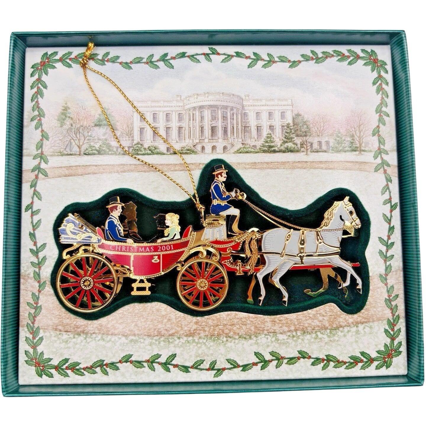 2001 Ornament Honors Johnson Family Horse-Drawn Carriage