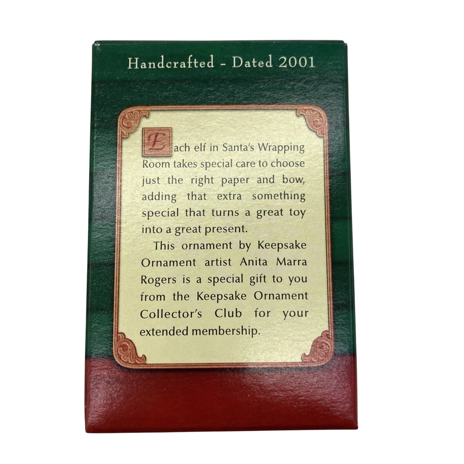 2001 Ready for Delivery Hallmark Ornament (Elf) QXC4552