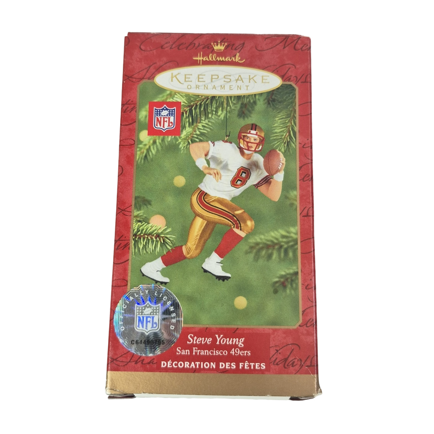 2001 Steve Young Hallmark Ornament (Football Legends) QXI6305