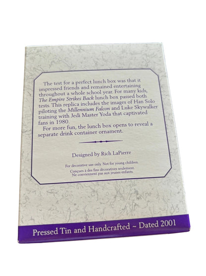 2001 The Empire Strikes Back Hallmark Ornament (Lunch Box) QEO8585