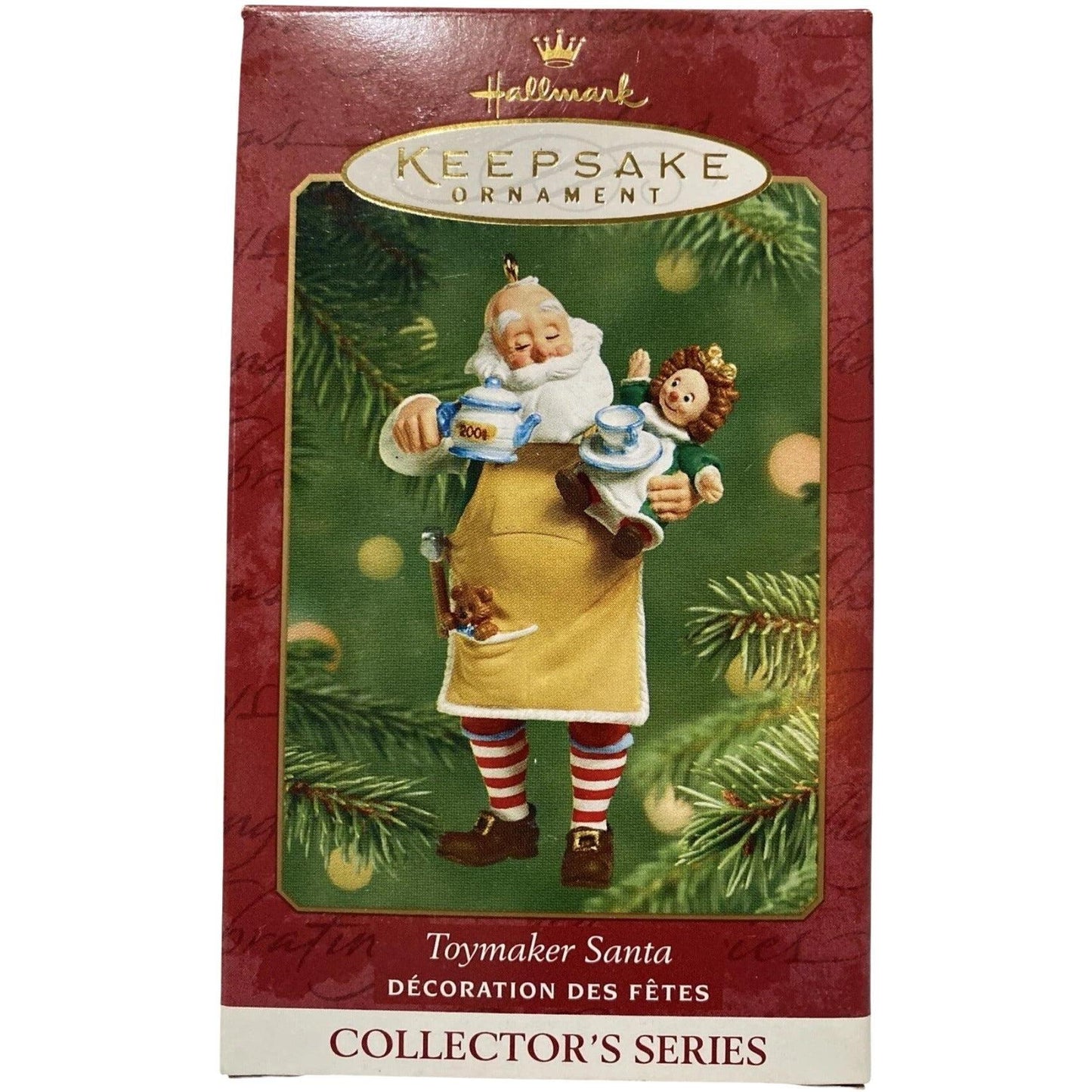 2001 Toymaker Santa Hallmark Ornament (Toymaker Santa) QX8032