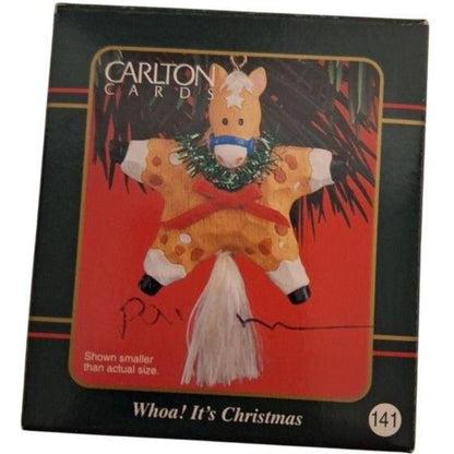 2001 Whoa! It's Christmas Horse Carlton Cards Ornaments (Animal) CXOR-140C