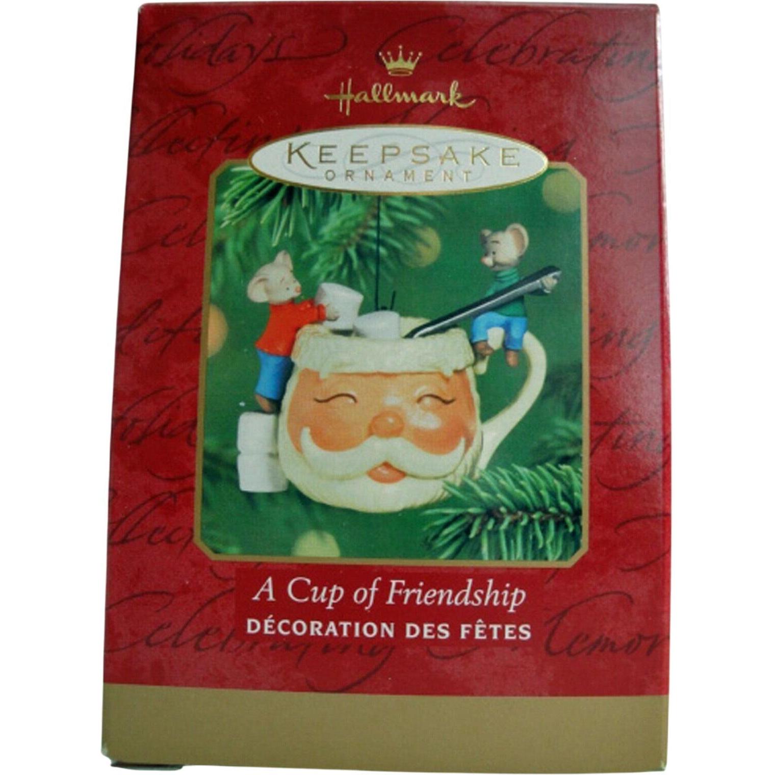 2001 A Cup of Friendship Hallmark Ornament (Mice) QX8472