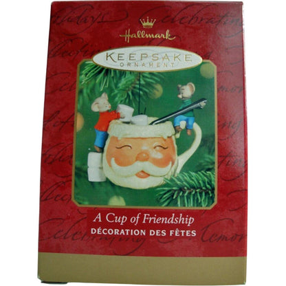 2001 A Cup of Friendship Hallmark Ornament (Mice) QX8472