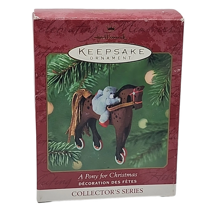 2001 A Pony for Christmas Hallmark Ornament (A Pony for Christmas) QX6995 Image2