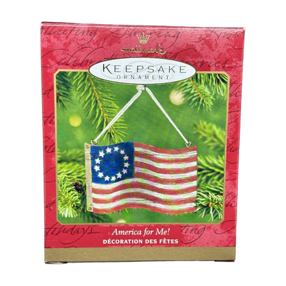 2001 America for Me! Hallmark Ornament (Flag) QX2882 Image2