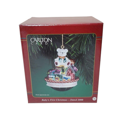 2001 Baby Boy's First Christmas Carlton Cards Ornaments (Baby's First Christmas) CXOR-021E Image2