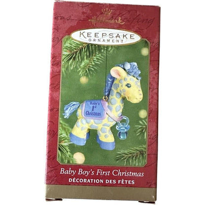 2001 Baby Boy's First Christmas Hallmark Ornament (Baby's First Christmas) QX8365