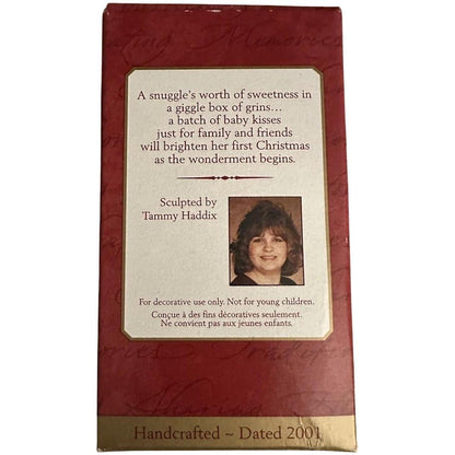 2001 Baby Girl's First Christmas Hallmark Ornament (Baby's First Christmas) QX8372