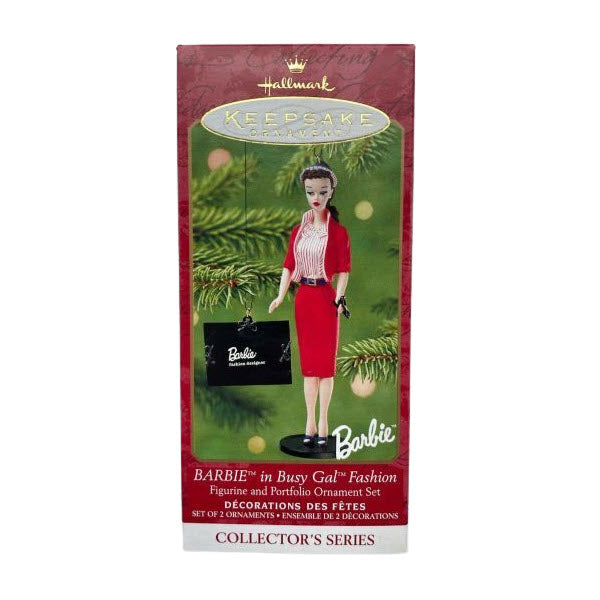 2001 Barbie in Busy Gal Fashion Hallmark Ornament (Barbie) QX6965