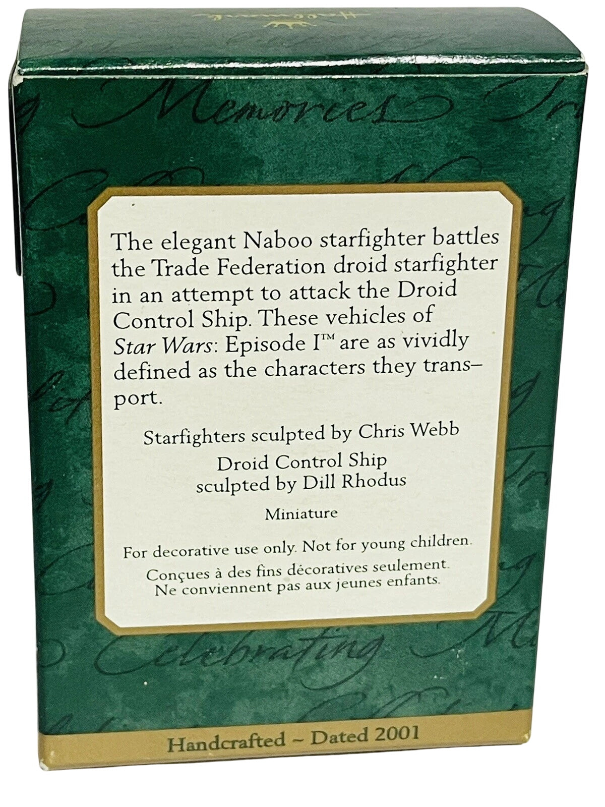 2001 Battle of Naboo Hallmark Ornament (Star Wars) QXM5212
