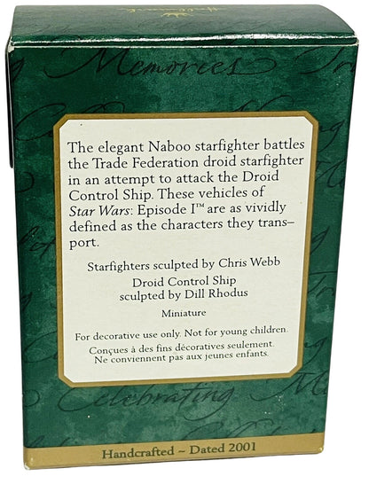 2001 Battle of Naboo Hallmark Ornament (Star Wars) QXM5212