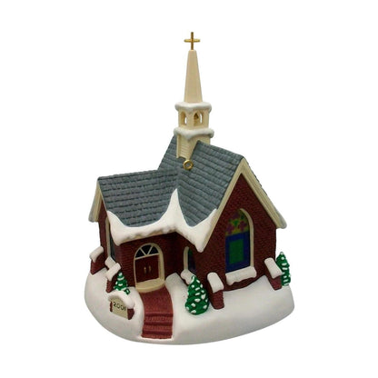 2001 Brick Church Hallmark Ornament (Candlelight Services) QLX7552 Image1