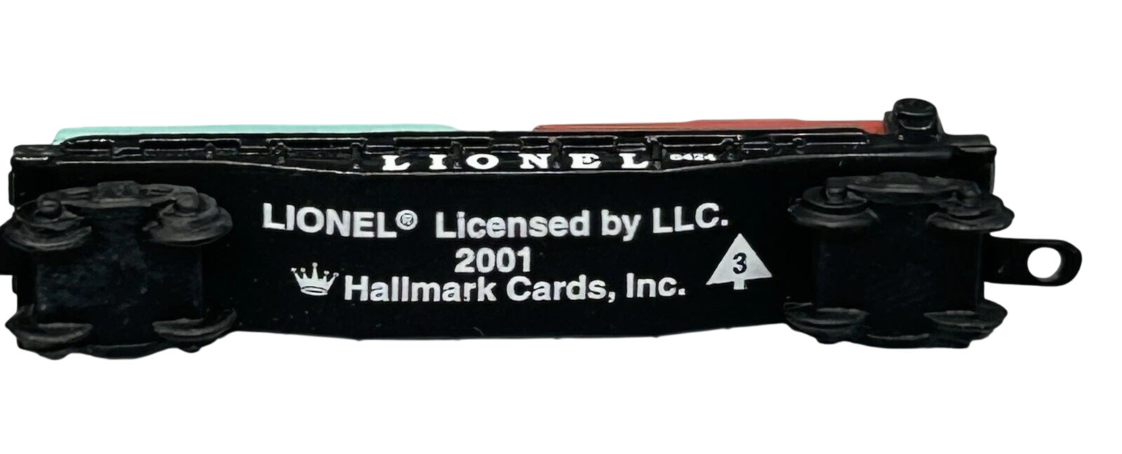 2001 Car Carrier and Caboose Hallmark Ornament (Lionel) QXM5265