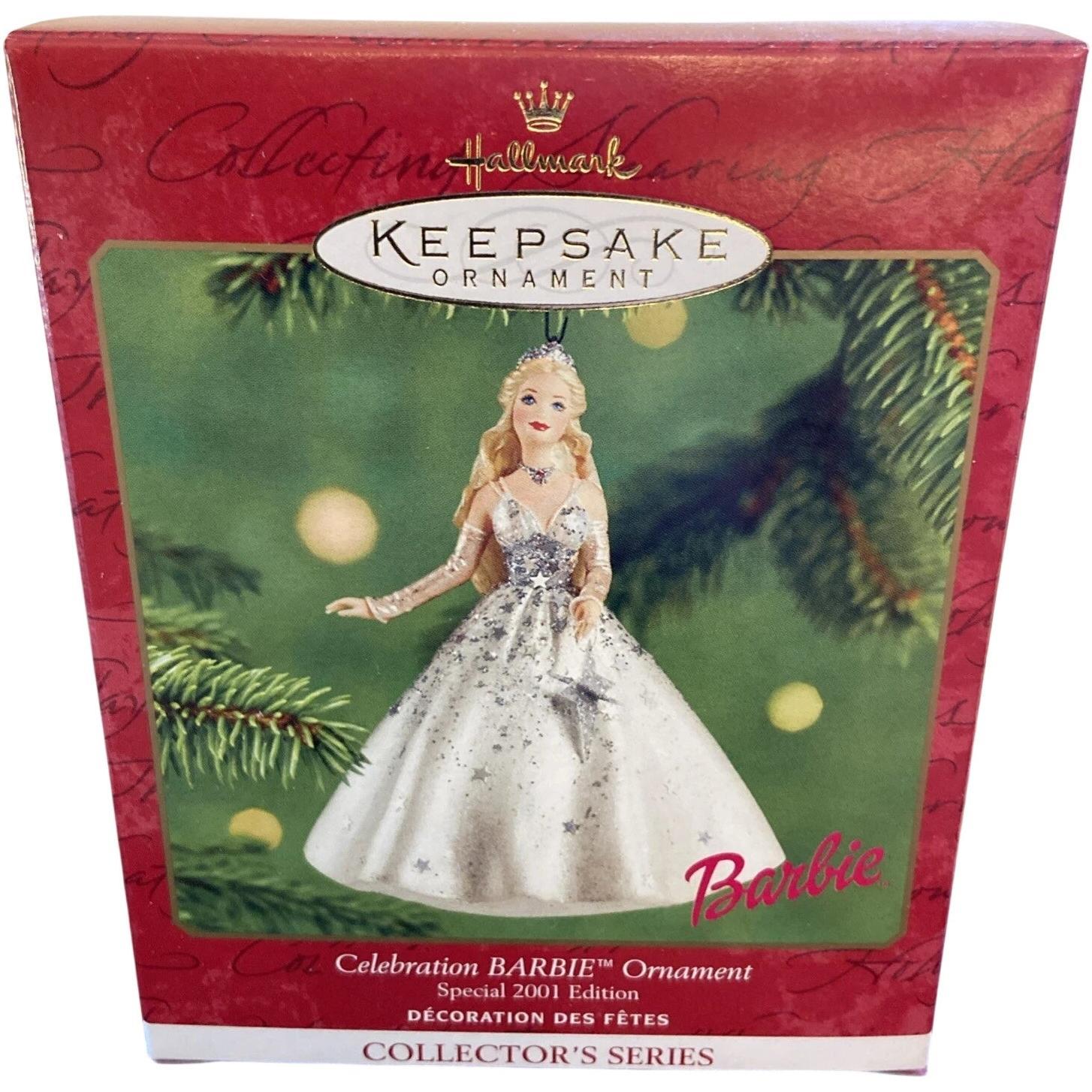 2001 Celebration Barbie Hallmark Ornament (Celebration Barbie) QXI5202