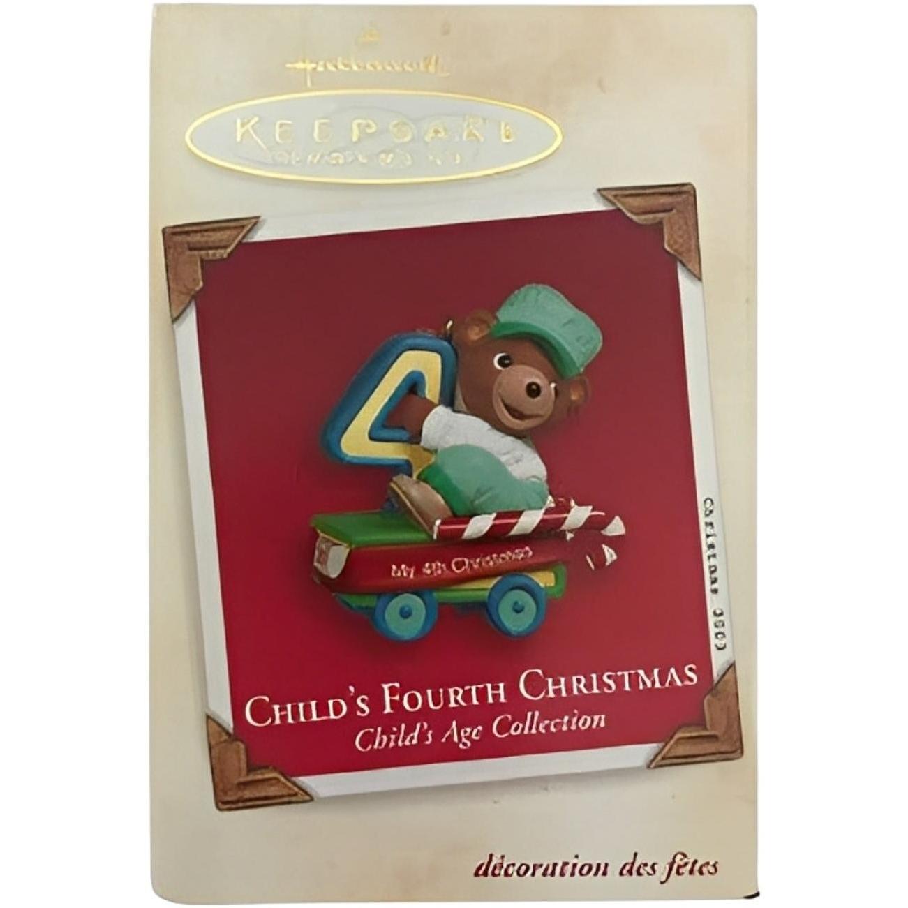 2001 Child's Fourth Christmas Hallmark Ornament (Child's Age Collection) QX8343