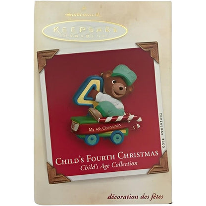 2001 Child's Fourth Christmas Hallmark Ornament (Child's Age Collection) QX8343