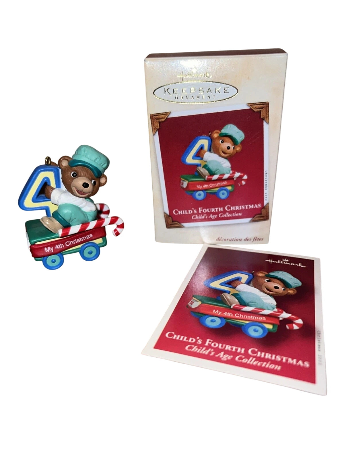 2001 Child's Fourth Christmas Hallmark Ornament (Child's Age Collection) QX8343