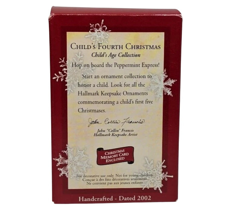 2001 Child's Fourth Christmas Hallmark Ornament (Child's Age Collection) QX8343