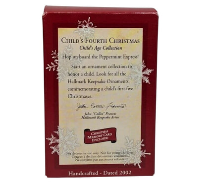 2001 Child's Fourth Christmas Hallmark Ornament (Child's Age Collection) QX8343