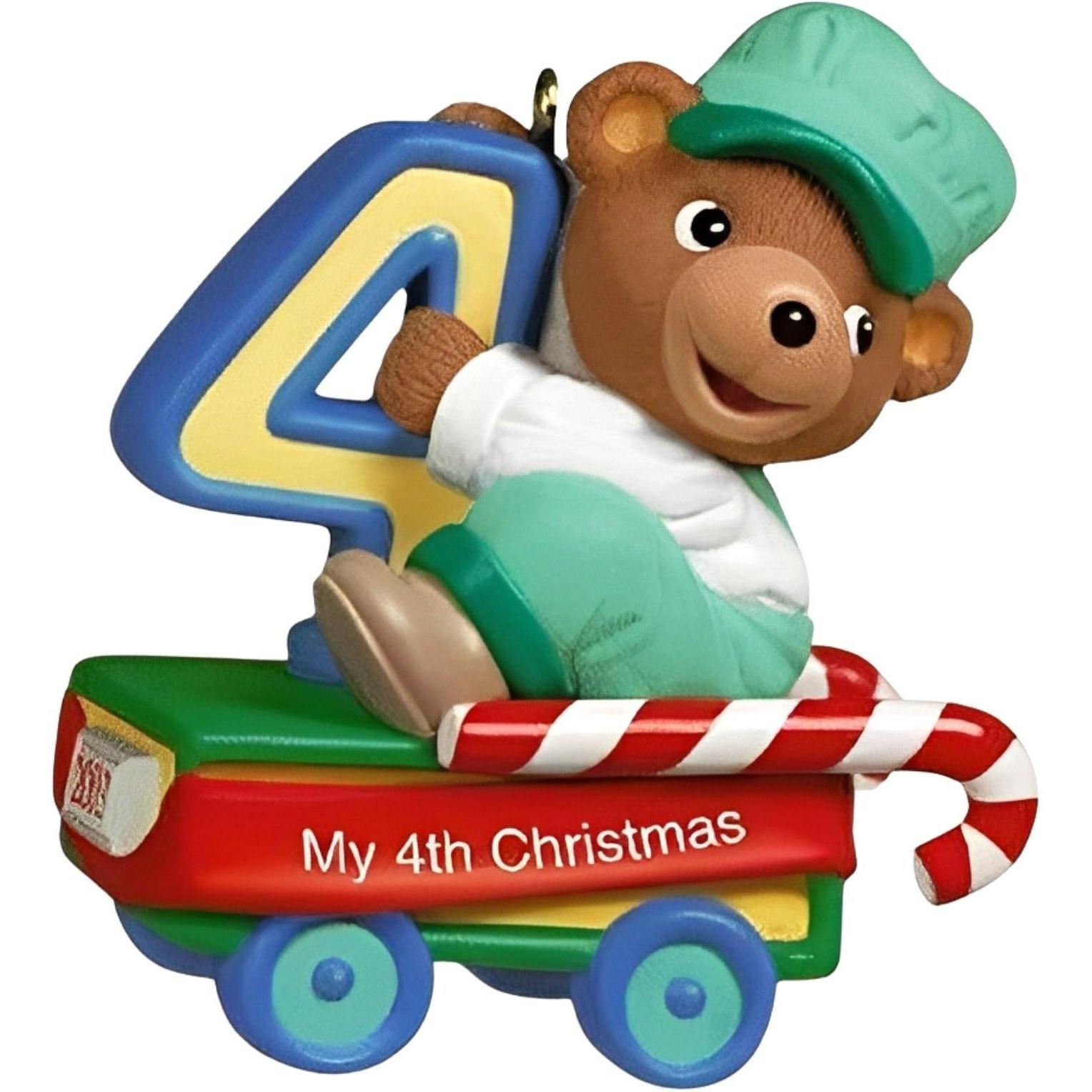 2001 Child's Fourth Christmas Hallmark Ornament (Child's Age Collection) QX8343