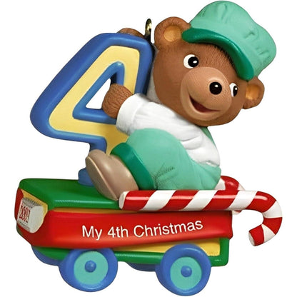 2001 Child's Fourth Christmas Hallmark Ornament (Child's Age Collection) QX8343