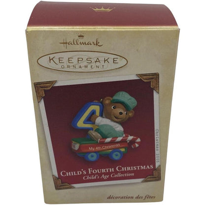 2001 Child's Fourth Christmas Hallmark Ornament (Child's Age Collection) QXG4532