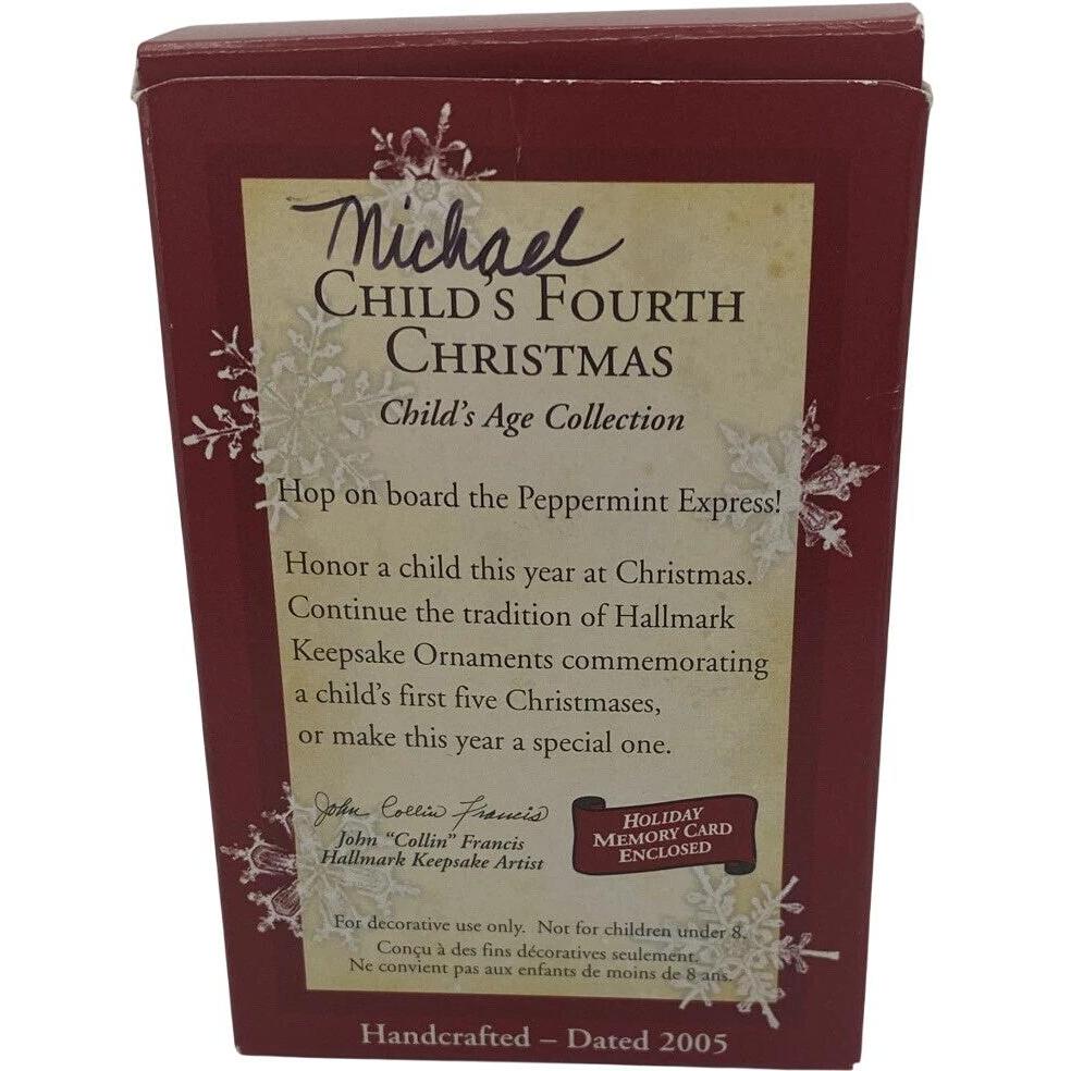 2001 Child's Fourth Christmas Hallmark Ornament (Child's Age Collection) QXG4532