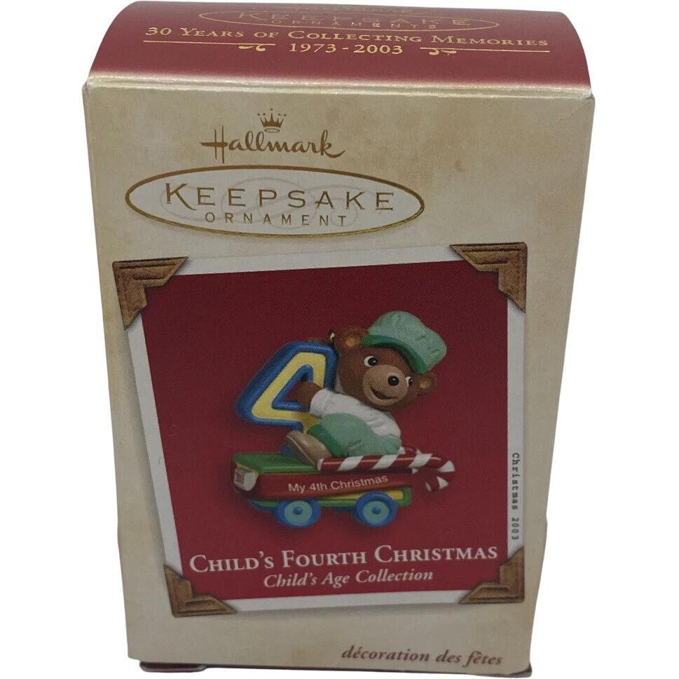 2001 Child's Fourth Christmas Hallmark Ornament (Child's Age Collection) QXG8709