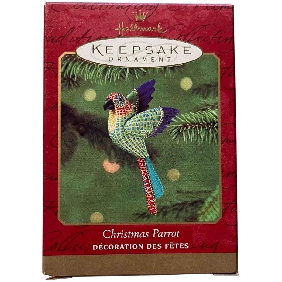 2001 Christmas Parrot Hallmark Ornament (Bird) QX8175