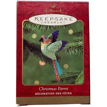 2001 Christmas Parrot Hallmark Ornament (Bird) QX8175