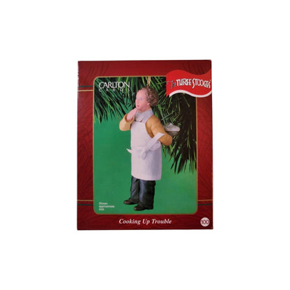 2001 Cooking Up Trouble 100 - Larry Fine (The Three Stooges) Carlton Cards Heirloom Ornament CXOR-067E Image2