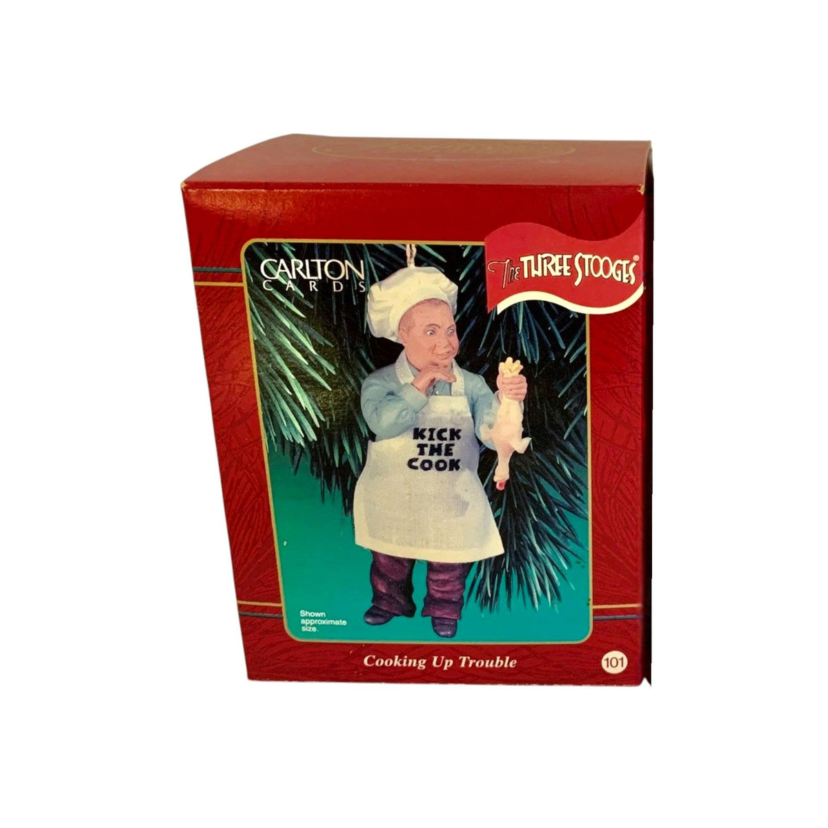 2001 Cooking Up Trouble 101 – Curly Howard (The Three Stooges) Carlton Cards Heirloom Ornament CXOR-069E Image2