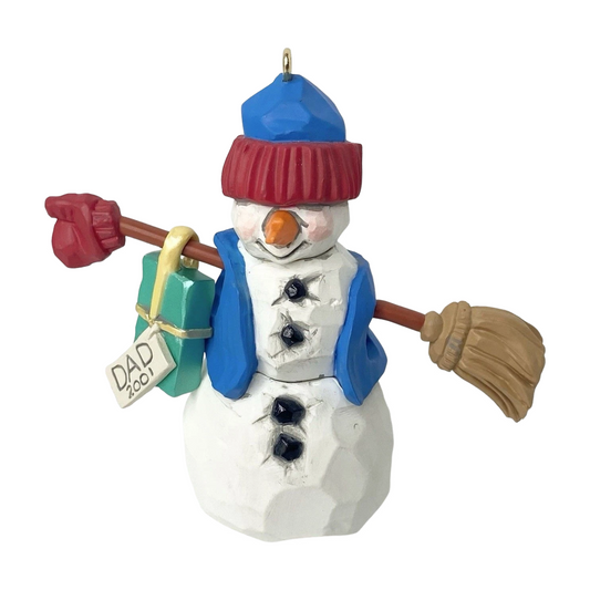 2001 Dad Hallmark Ornament (Snowman) QX8422 Image1