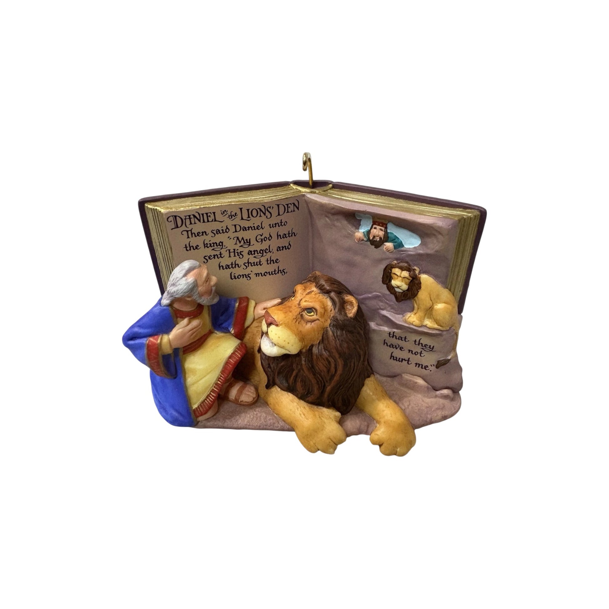2001 Daniel in the Lions' Den Hallmark Ornament (Favorite Bible Stories) QX8122 Image1