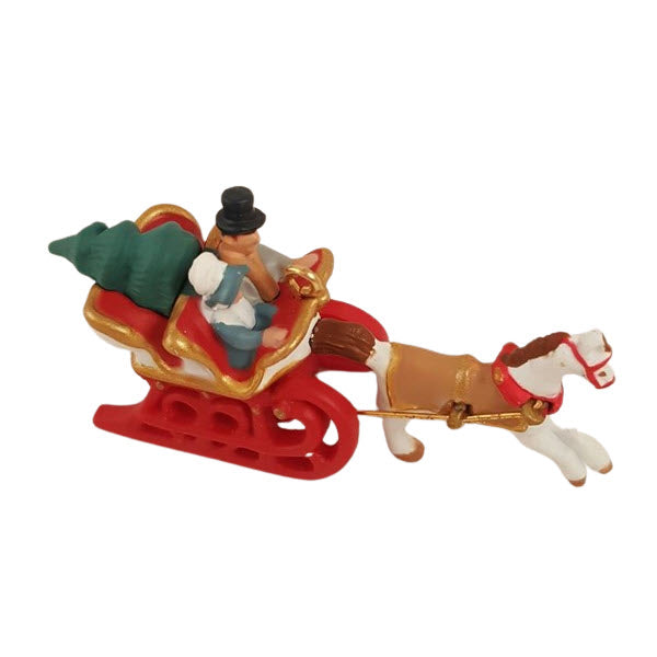 2001 Dashing Through the Snow Hallmark Ornament (Sleigh) QXM5335