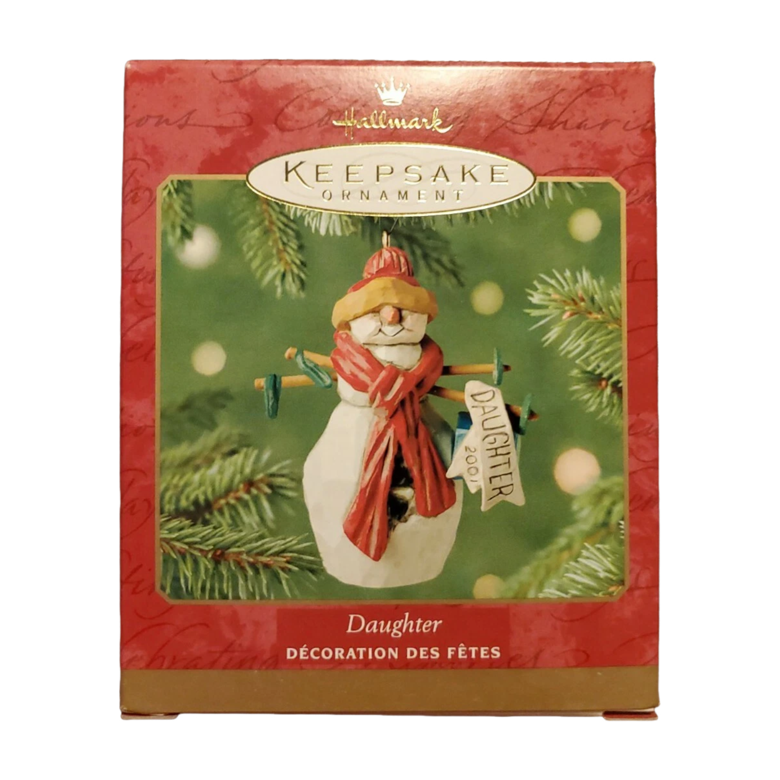 2001 Daughter Hallmark Ornament (Family) QX8425 Image2