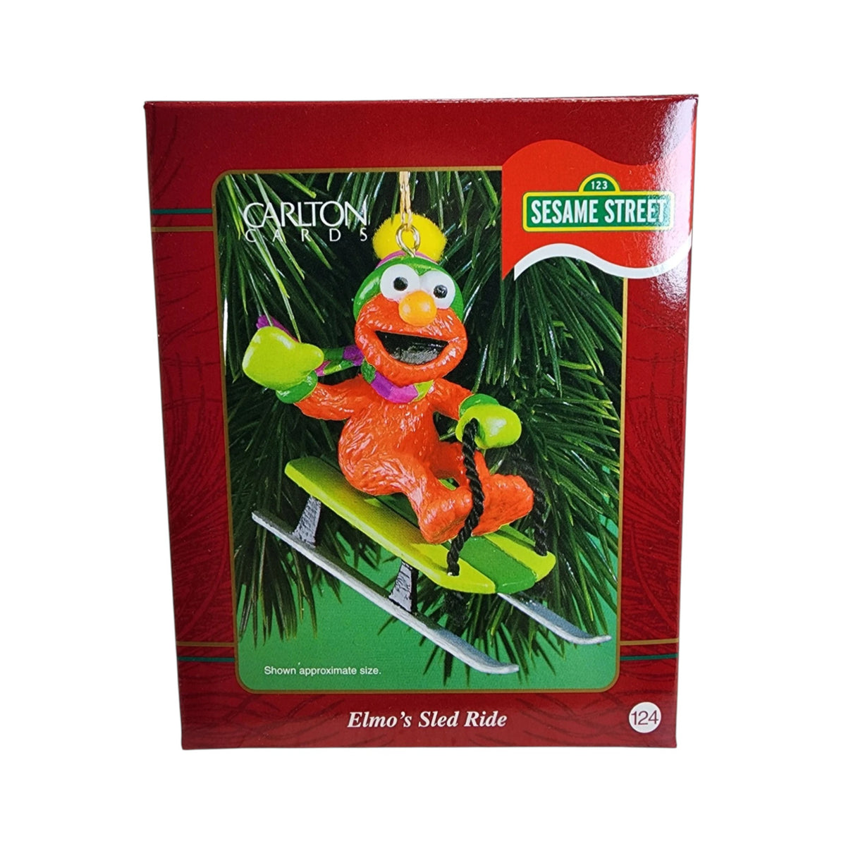 2001 Elmo's Sled Ride (Sesame Street) Carlton Cards Heirloom Ornament CXOR-084E Image2