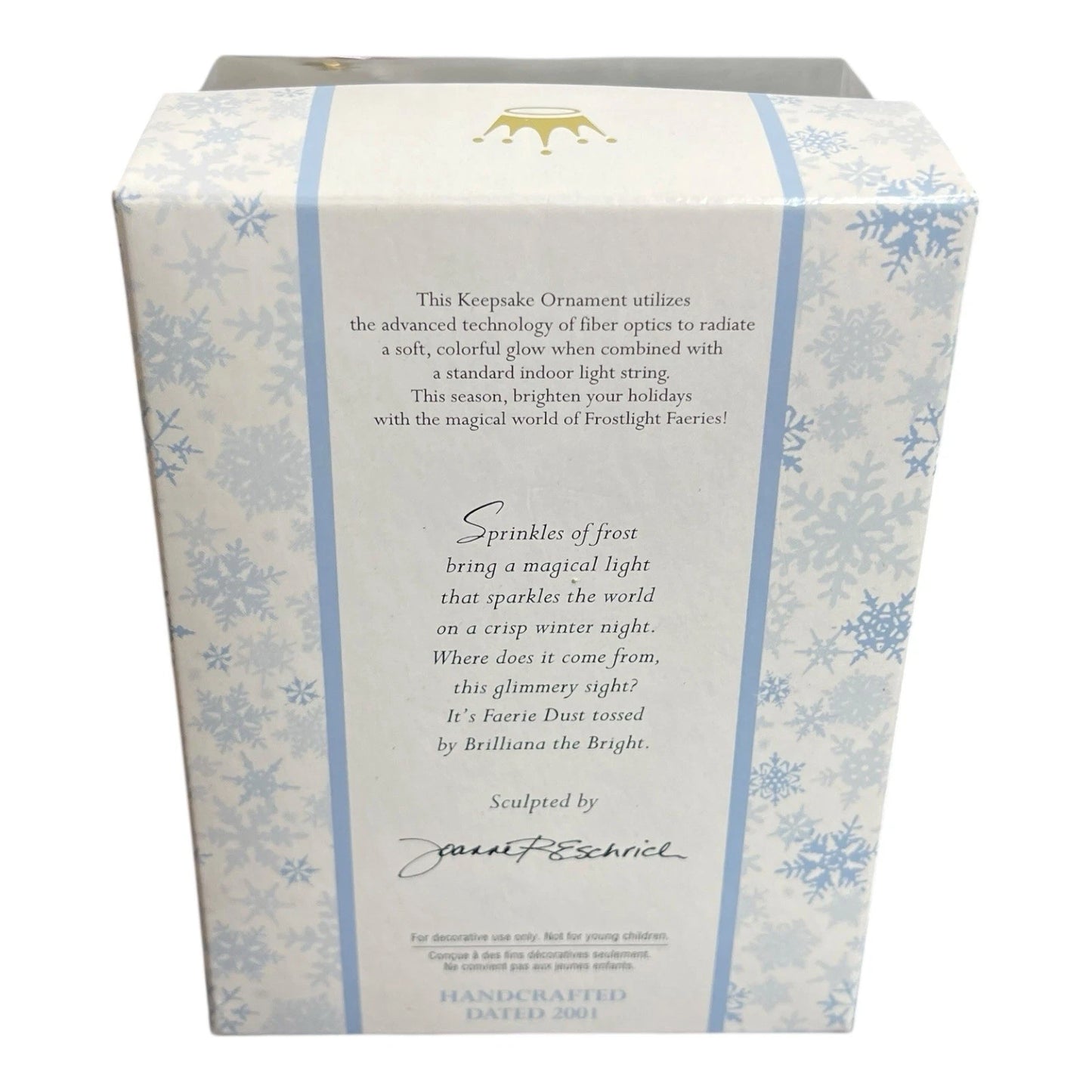 2001 Faerie Brilliana Hallmark Ornament (Frostlight Faerires Collection) QP1672 Image5