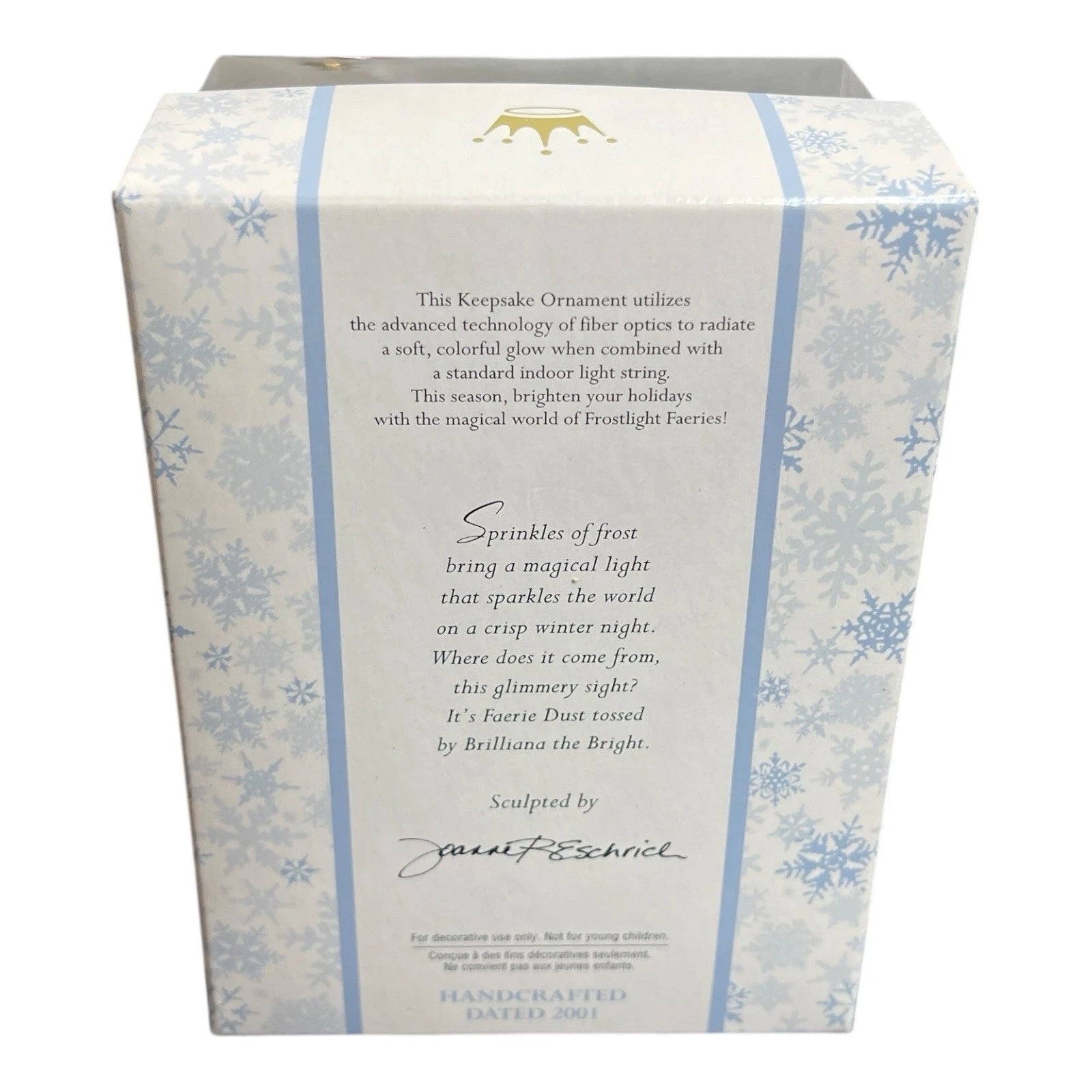 2001 Faerie Brilliana Hallmark Ornament (Frostlight Faerires Collection) QP1672 Image5