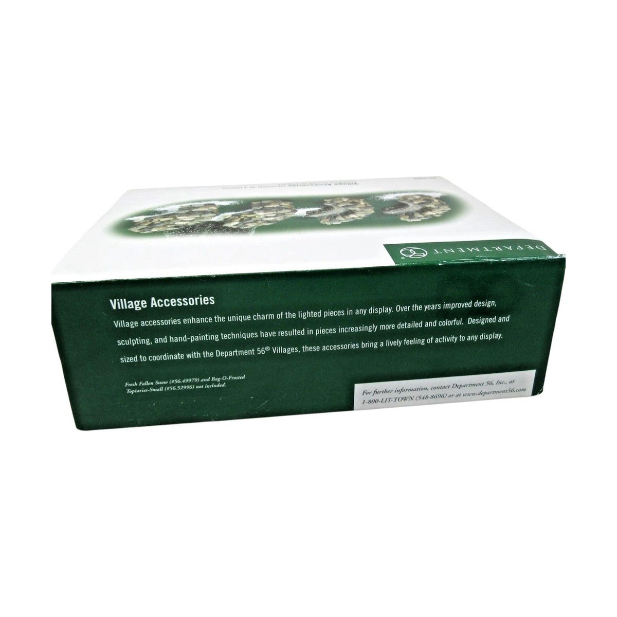 2001 “Fieldstone Curved Wall/Bench Set of 4” Village Accessories Series – Department 56 53009 Image5