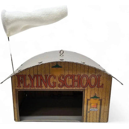 2001 Flying School Airplane Hanger Hallmark Ornament (Town and Country) QX8172