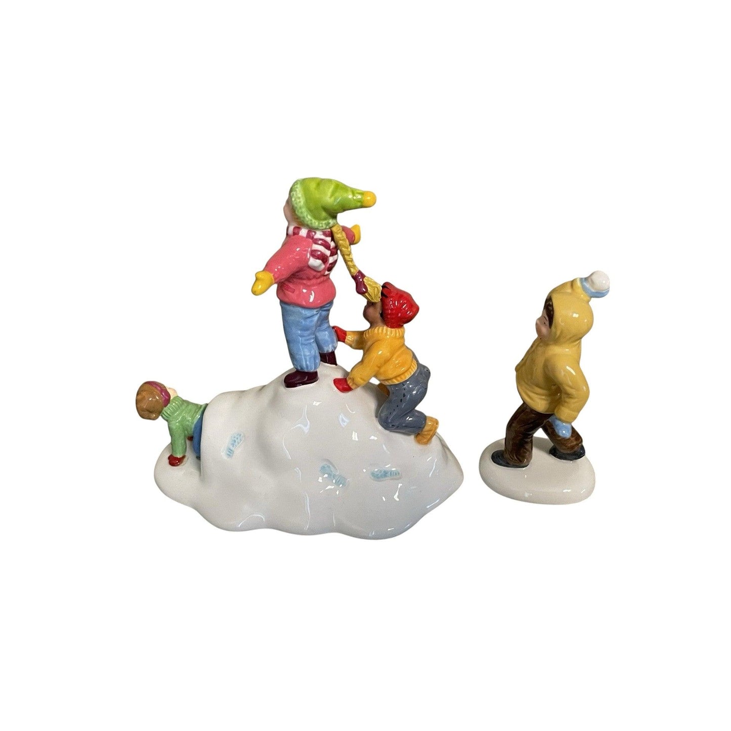 2001 Fun in the Snow Set of 2 – The Original Snow Village Department 56 #55125 Image3