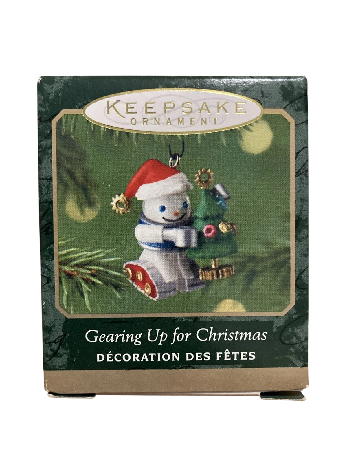 2001 Gearing Up for Christmas Hallmark Ornament (Robot) QXM5352