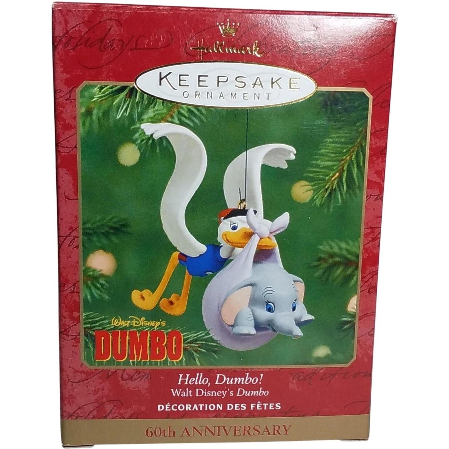 2001 Hello, Dumbo! Hallmark Ornament (Dumbo) QXD4162