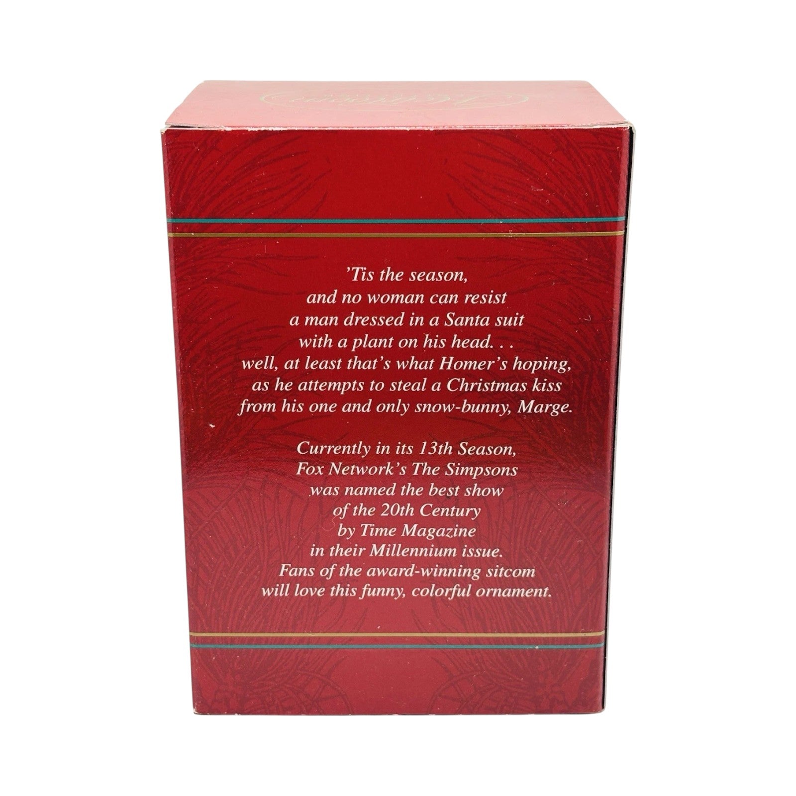 2001 Holiday Smooches Carlton Cards Ornaments (The Simpsons) CXOR-065E Image6
