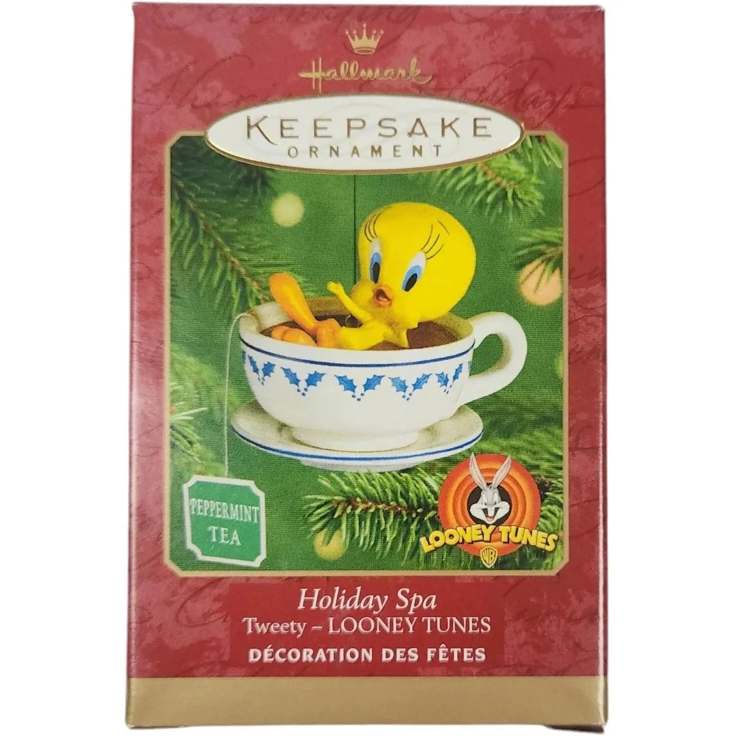 2001 Holiday Spa Tweety Hallmark Ornament (Looney Tunes) QX6945