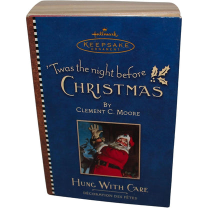 2001 Hung With Care Hallmark Ornament (Twas The Night Before Christmas) QRP4485